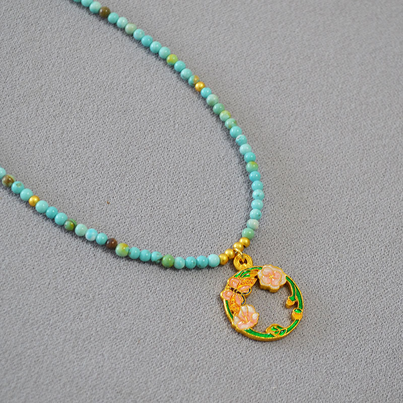 Käsintehty vintage Kulta Kaulakoru