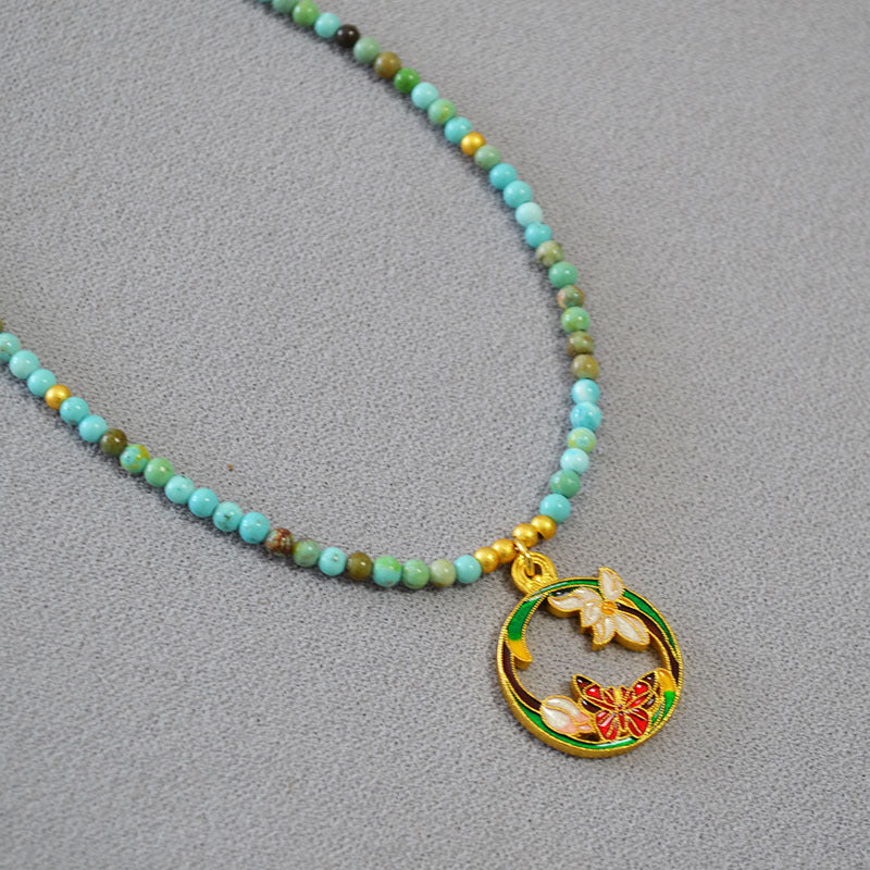 Käsintehty vintage Kulta Kaulakoru