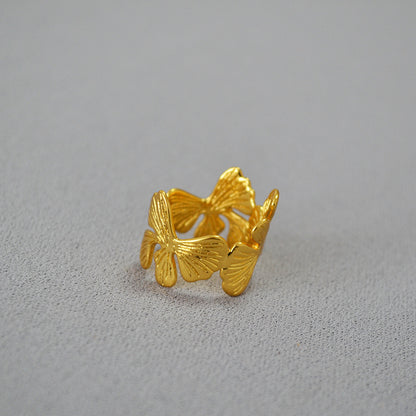 Käsintehty vintage Kulta Sormus