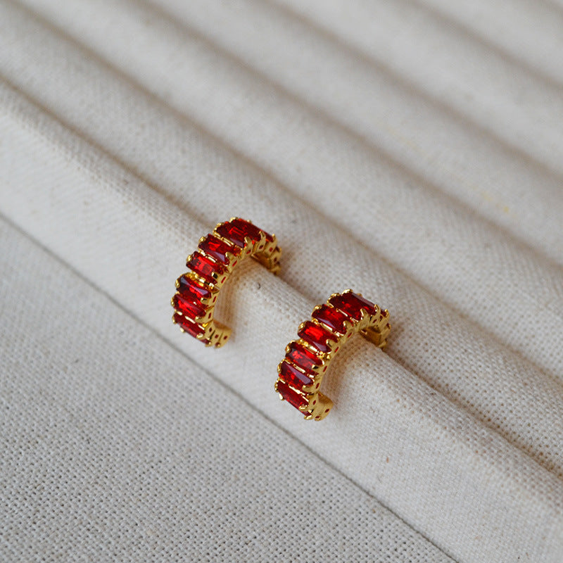 Käsintehty vintage Hopea Korvarengas