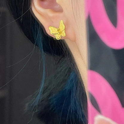 Käsintehty vintage Kulta Korvarengas