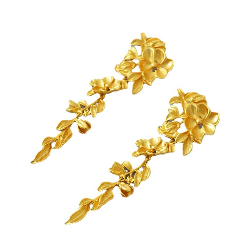 Käsintehty vintage Kulta Korvarengas