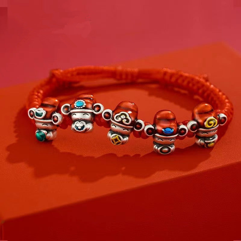 Käsintehty vintage Hopea Rannekoru