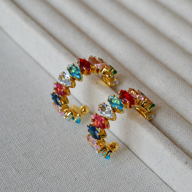 Käsintehty vintage Hopea Korvarengas