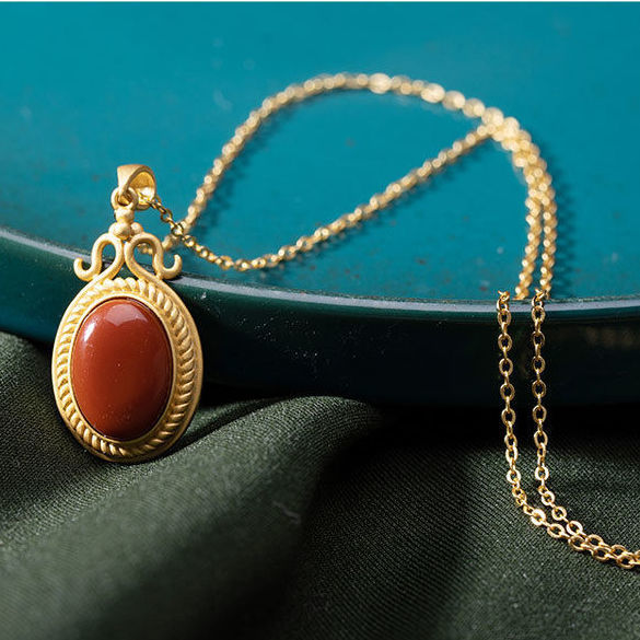 Käsintehty vintage Kulta Riipus