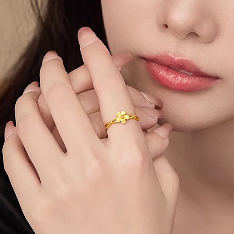 Käsintehty vintage Kulta Sormus