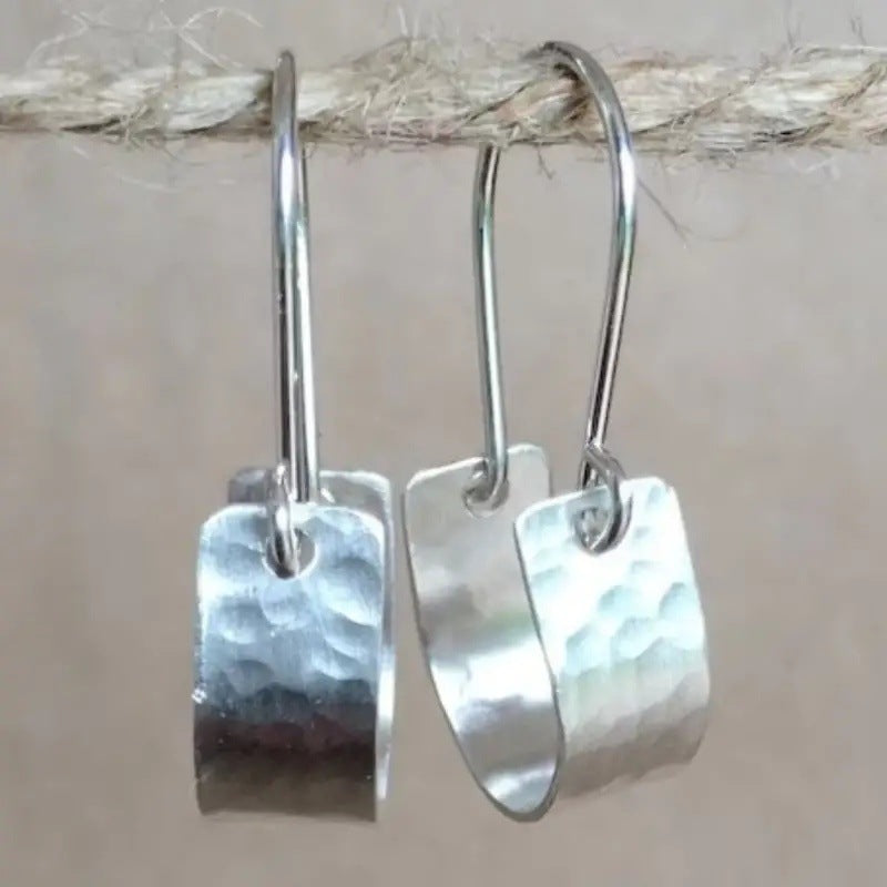 Käsintehty vintage Hopea Korvarengas