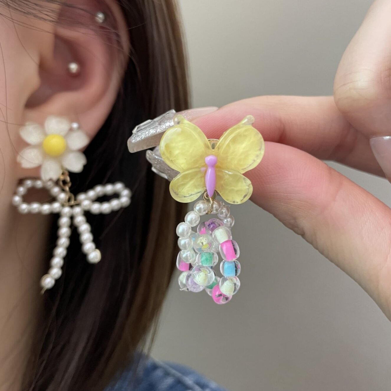 Kaunis Korvarengas ainutlaatuisella tyylillä