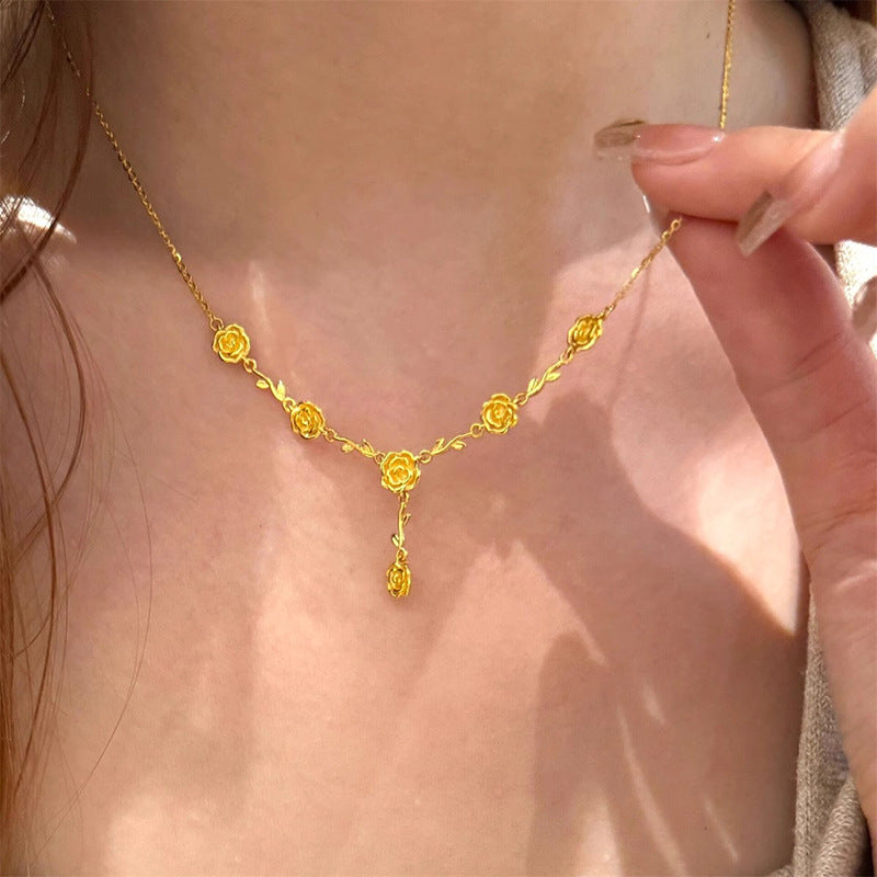 Käsintehty vintage Kulta Kaulakoru