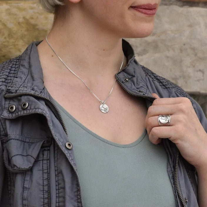 Herkkä käsityö Hopea Sormus