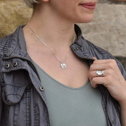 Herkkä käsityö Hopea Sormus