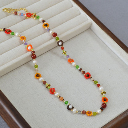 Käsintehty vintage Kaulakoru