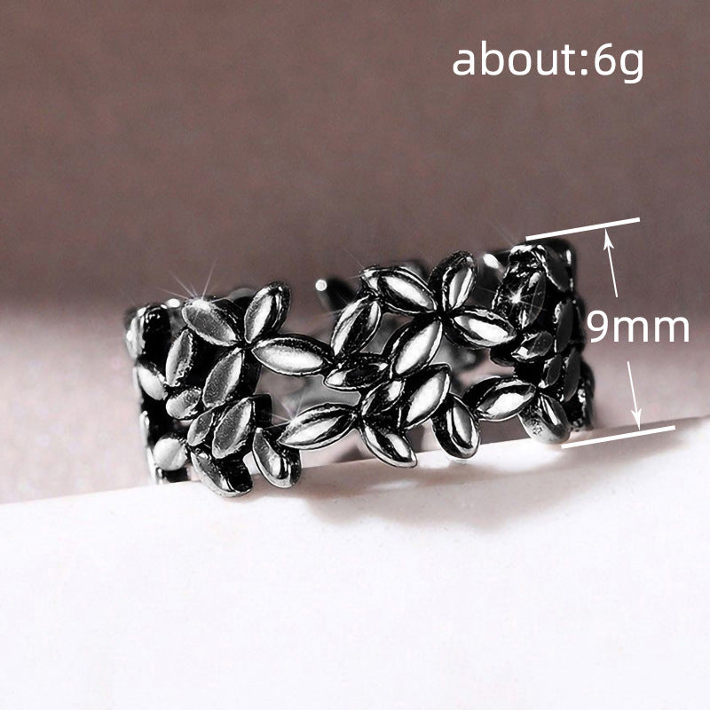 Herkkä käsityö Hopea Sormus