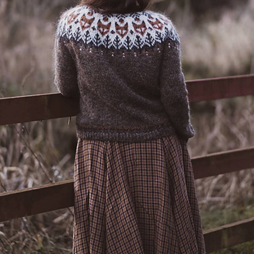A Vintage Style Sweater with Delicate Timeless Details