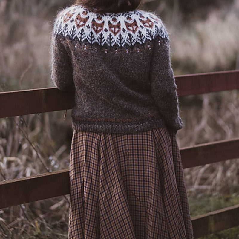 A Vintage Style Sweater with Delicate Timeless Details