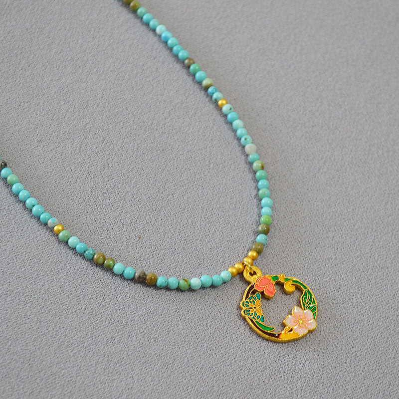 Käsintehty vintage Kulta Kaulakoru