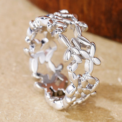 Herkkä käsityö Hopea Sormus