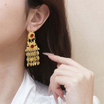 Käsintehty vintage Kulta Korvarengas