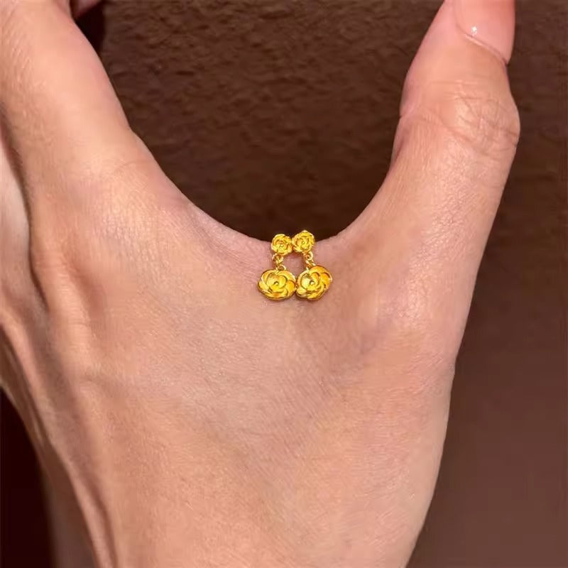 Käsintehty vintage Kulta Korvarengas