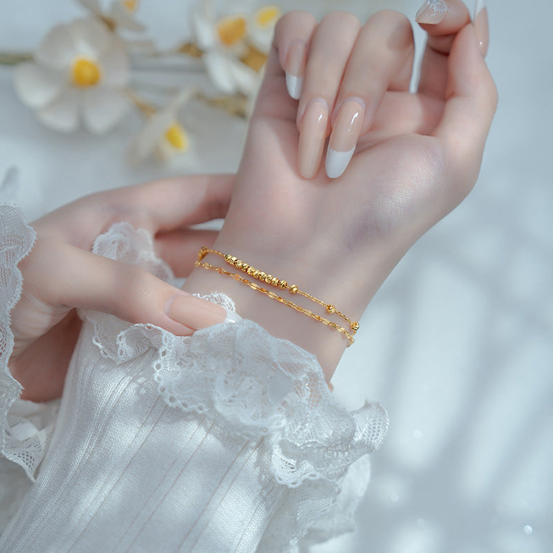 Käsintehty vintage Kulta Rannekoru