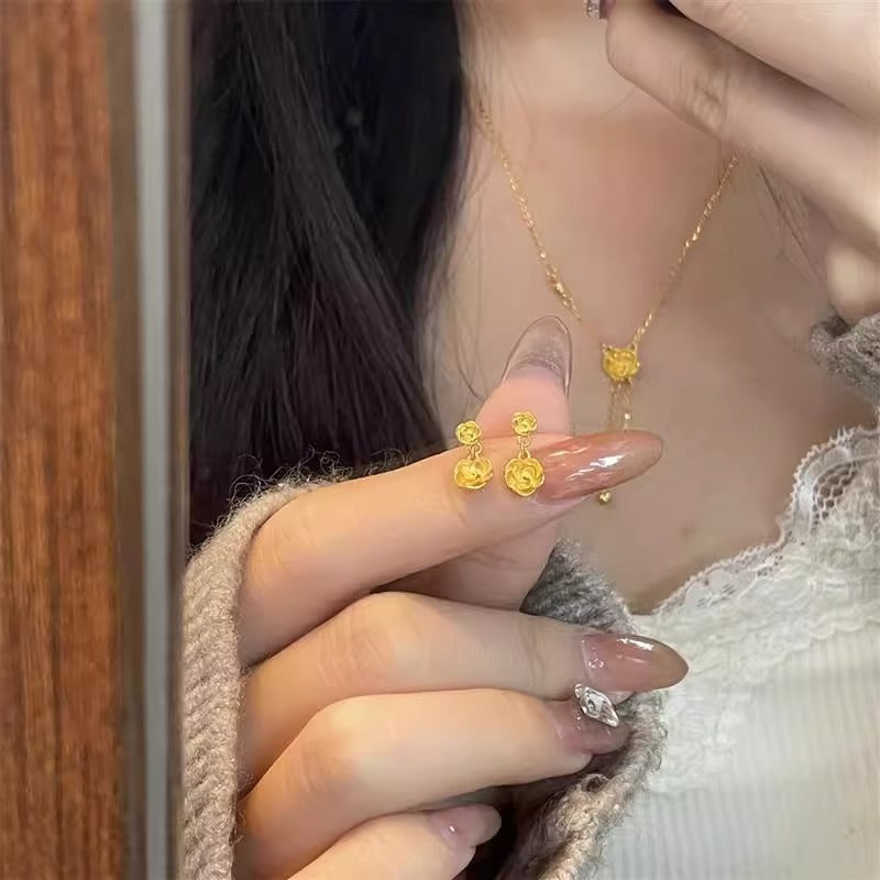 Käsintehty vintage Kulta Korvarengas