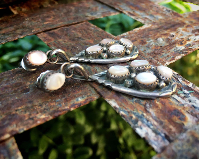 Käsintehty vintage Hopea Korvarengas