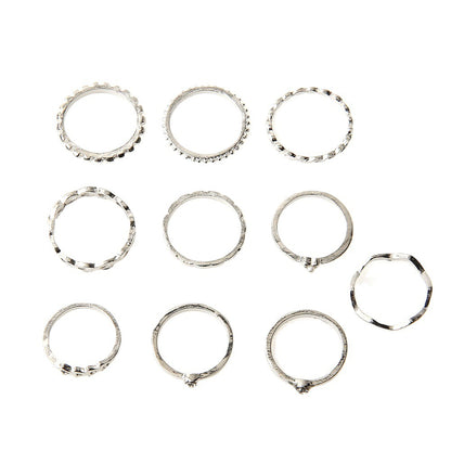 Käsintehty vintage Hopea Sormus