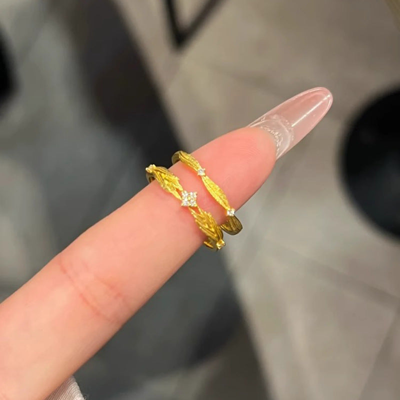 Käsintehty vintage Kulta Sormus