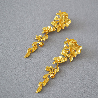 Käsintehty vintage Kulta Korvarengas