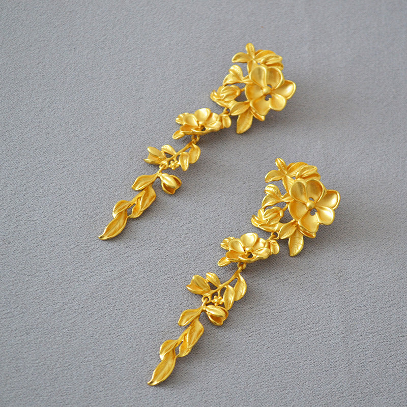 Käsintehty vintage Kulta Korvarengas