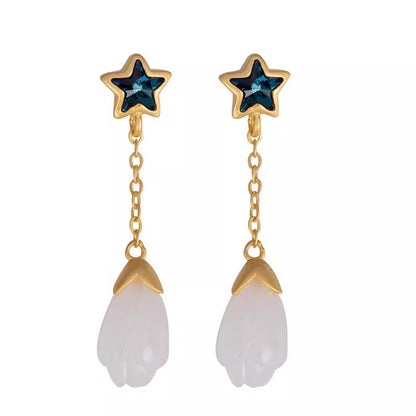 Käsintehty vintage Hopea Korvarengas