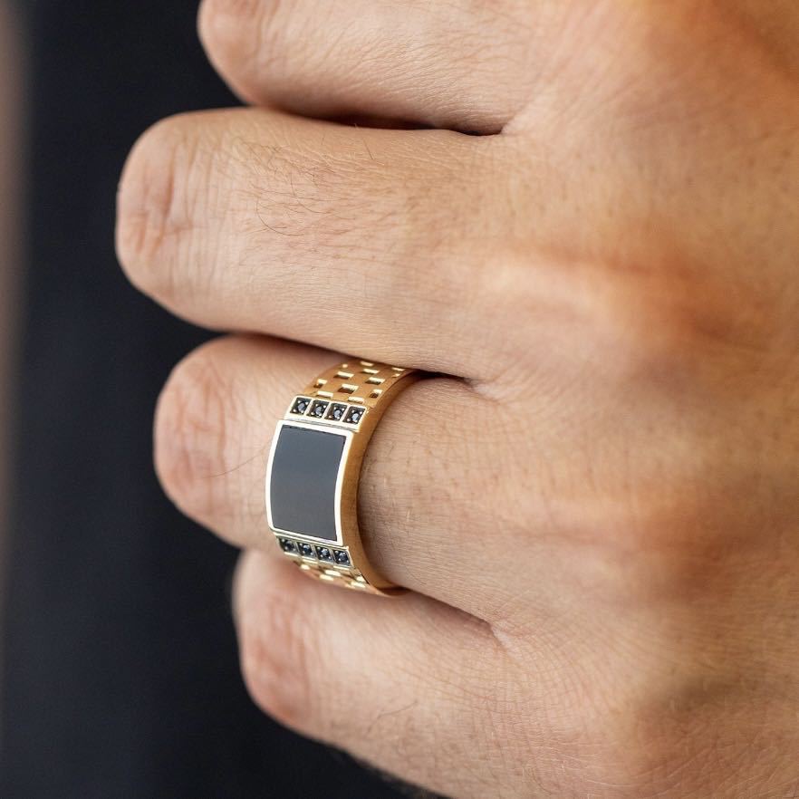 Käsintehty vintage Kulta Sormus