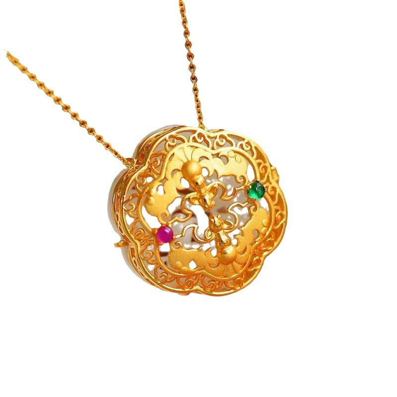 Käsintehty vintage Kulta Kaulakoru