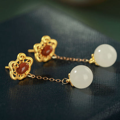 Käsintehty vintage Hopea Korvarengas