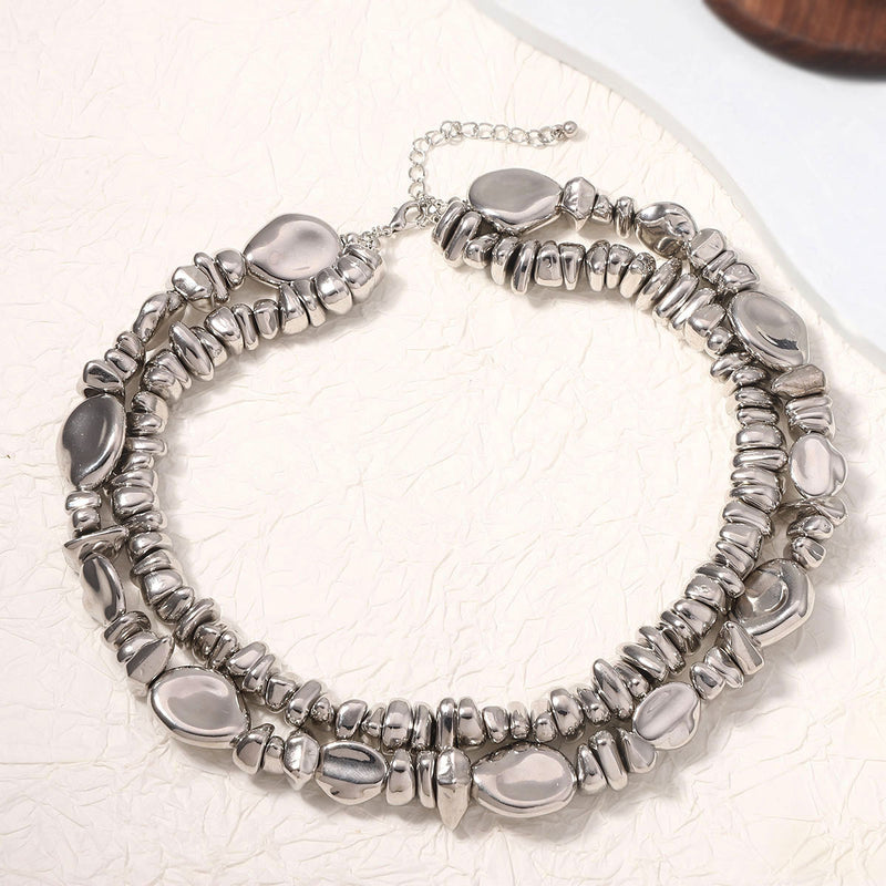 Herkkä käsityö Hopea Kaulakoru