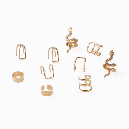 Käsintehty vintage Kulta Korvarengas