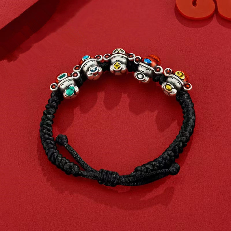 Käsintehty vintage Hopea Rannekoru