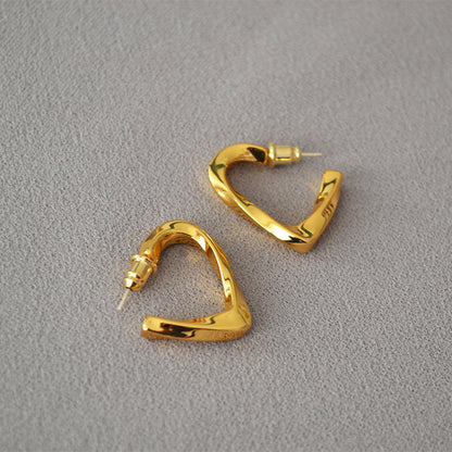 Käsintehty vintage Kulta Korvarengas