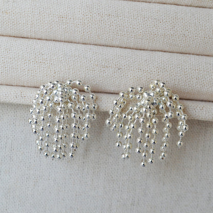 Käsintehty vintage Hopea Korvarengas