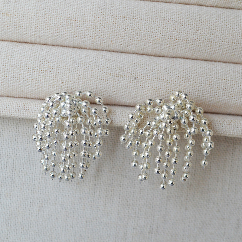 Käsintehty vintage Hopea Korvarengas