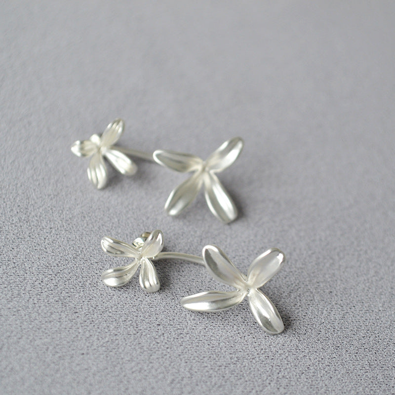 Käsintehty vintage Hopea Korvarengas