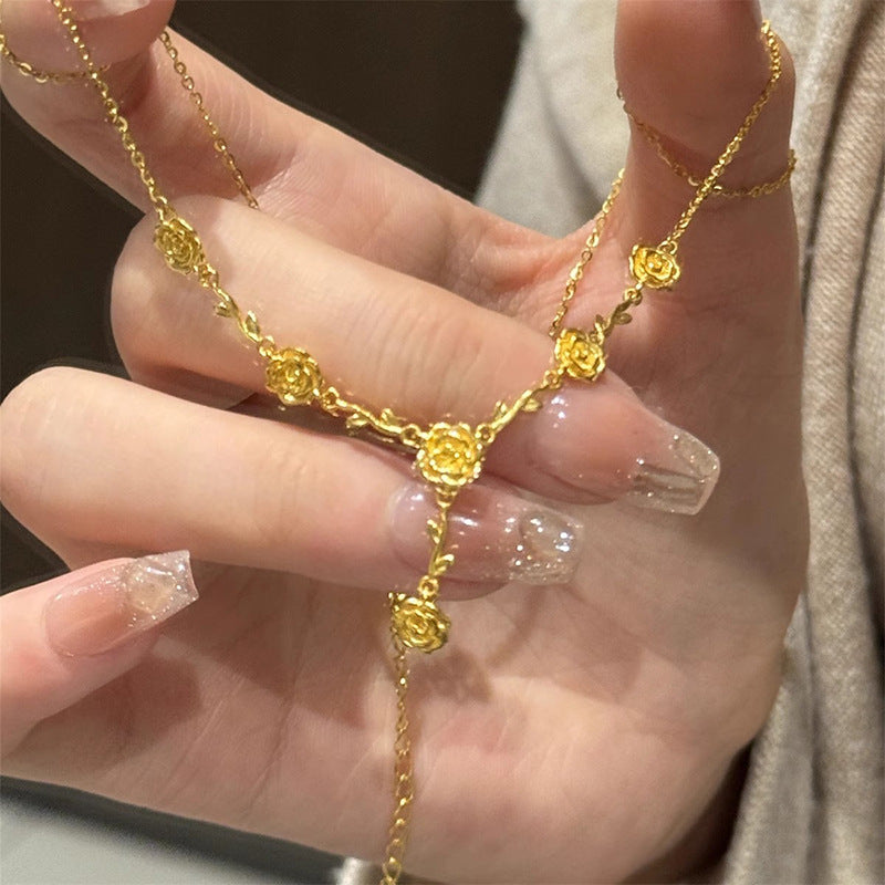 Käsintehty vintage Kulta Kaulakoru