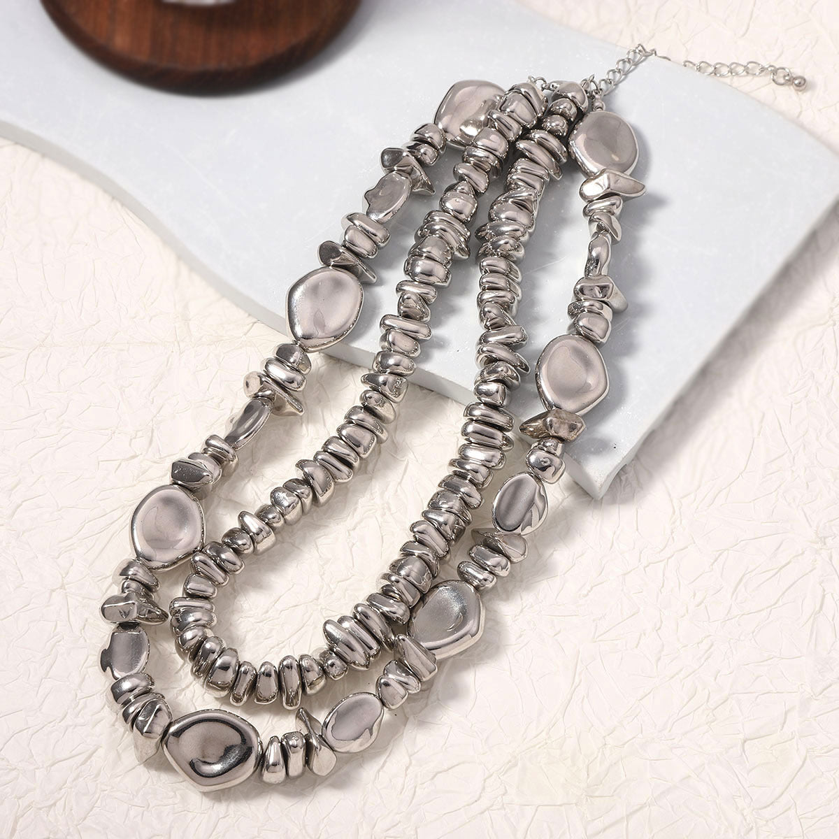 Herkkä käsityö Hopea Kaulakoru