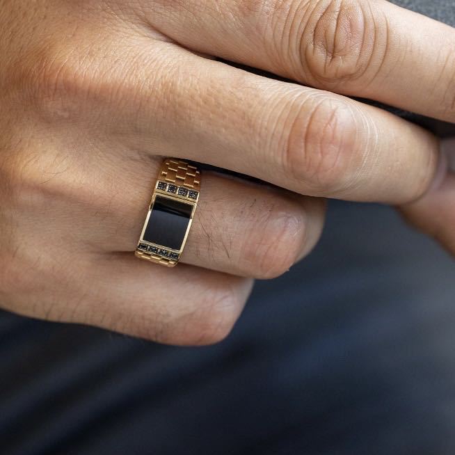 Käsintehty vintage Kulta Sormus