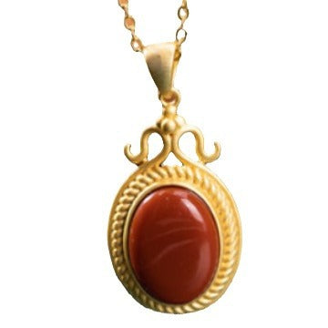 Käsintehty vintage Kulta Riipus