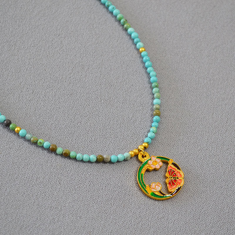 Käsintehty vintage Kulta Kaulakoru