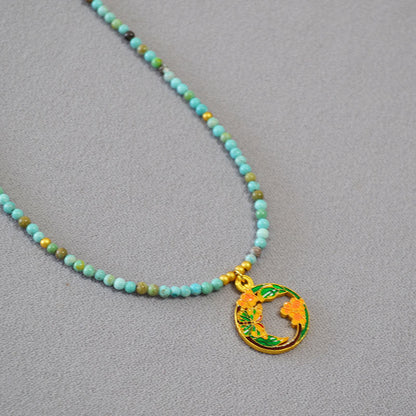 Käsintehty vintage Kulta Kaulakoru