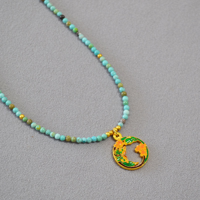 Käsintehty vintage Kulta Kaulakoru