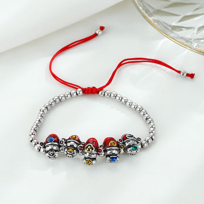 Käsintehty vintage Hopea Rannekoru