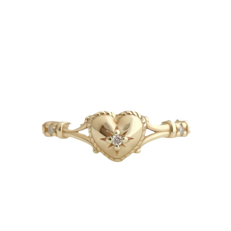 Käsintehty vintage Kulta Sormus